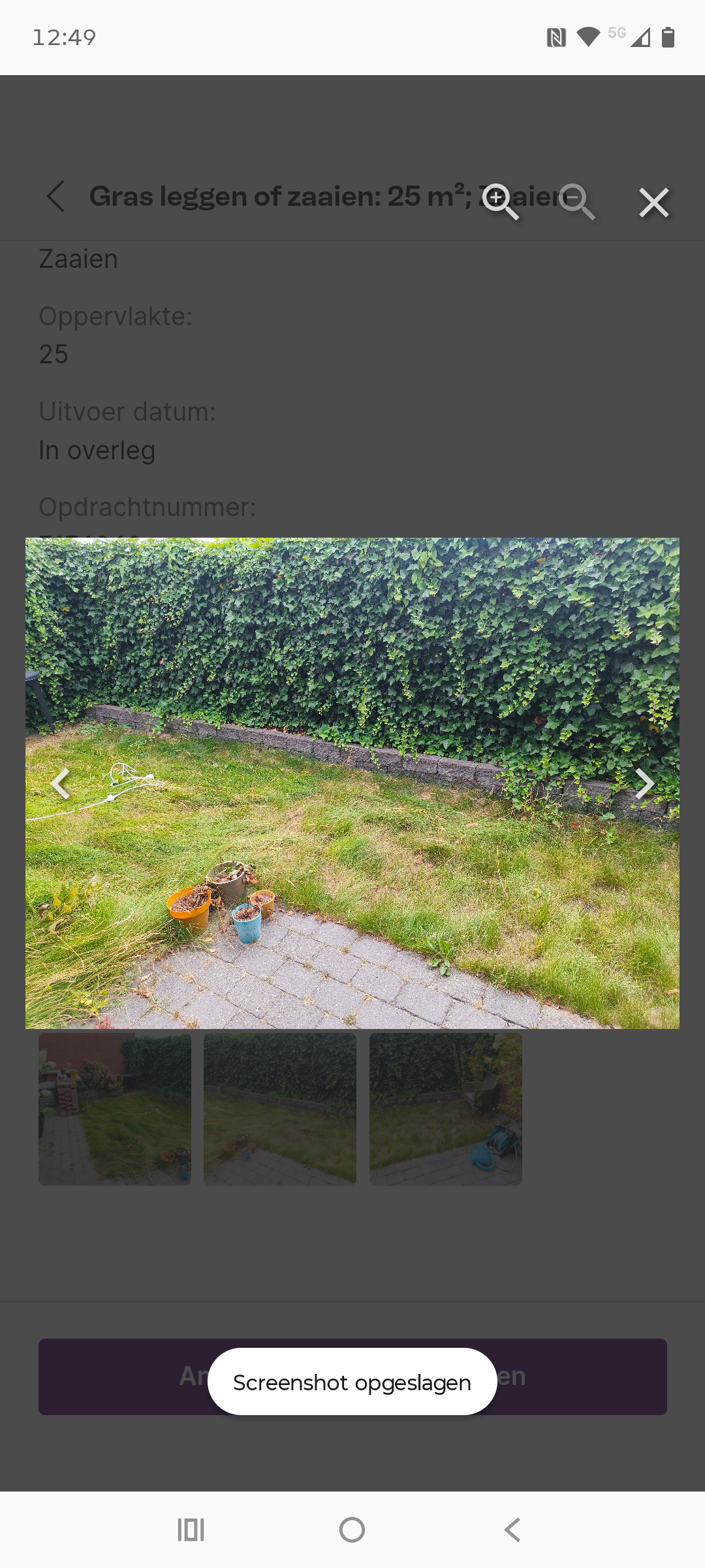 Voor: 20 m2 gazon (Bodegraven)