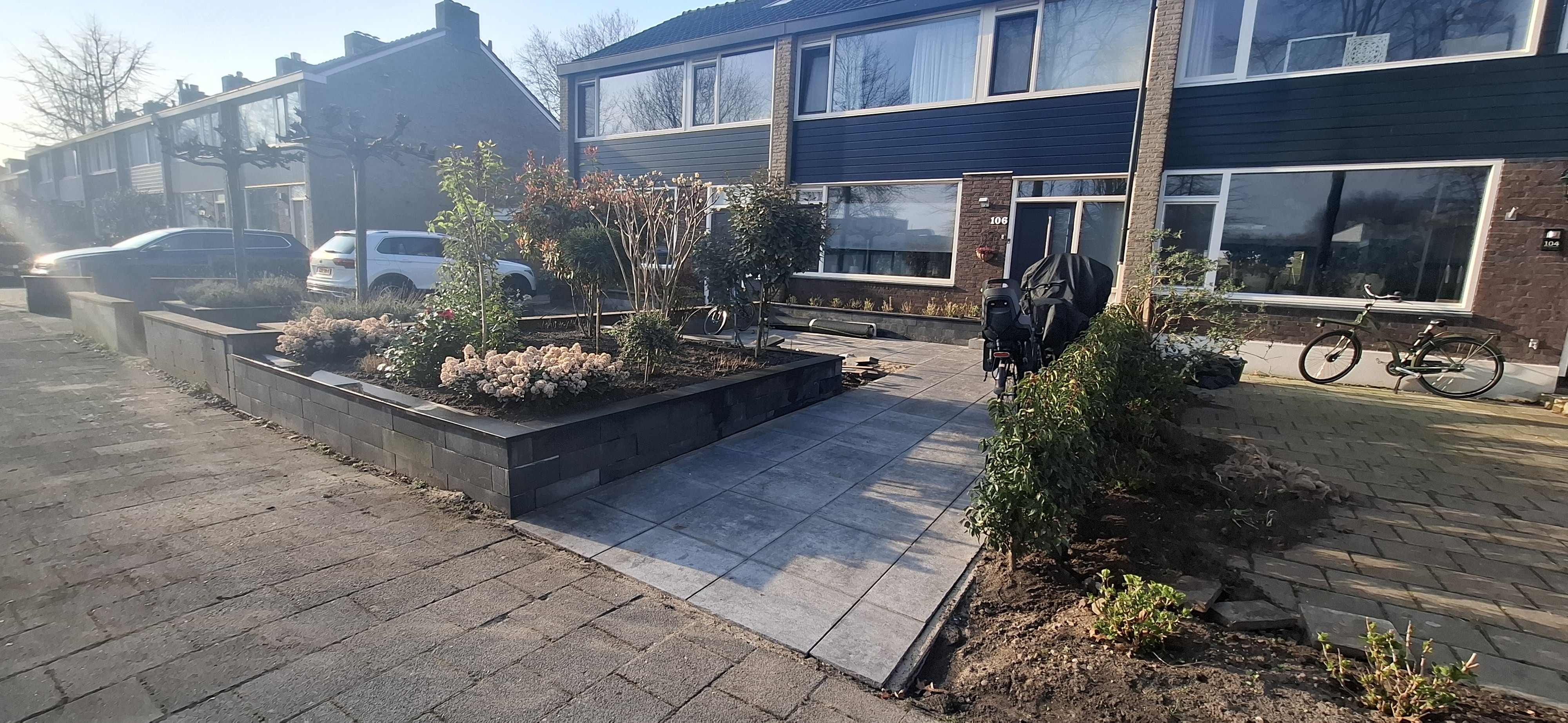 Na: 30m2 vernieuwen bestrating (Papendrecht)